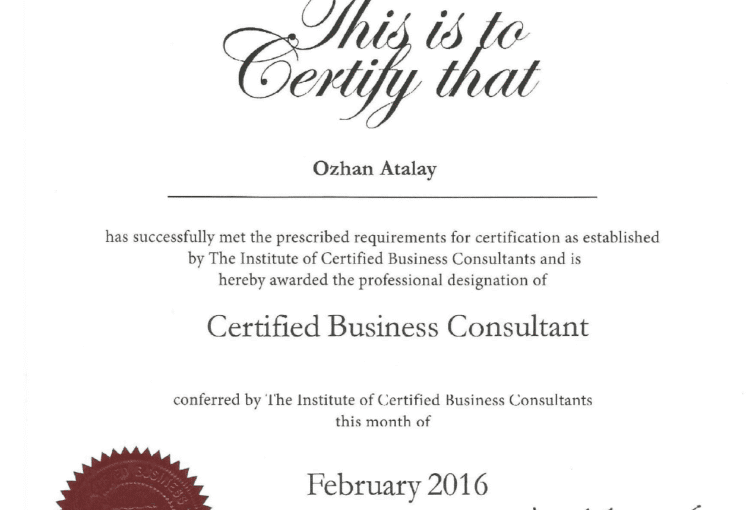 ICBC Business Consultant Certificate
