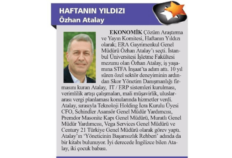 Haftanın Yıldızı Özhan Atalay