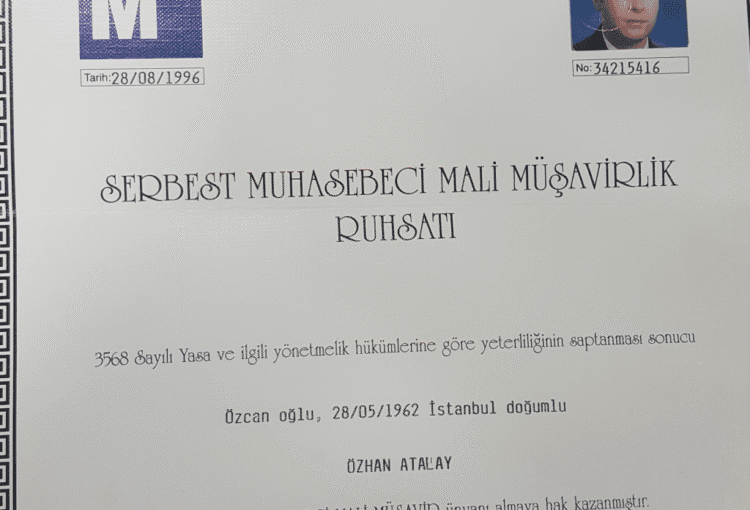 SMMM Mali Müşavir Ruhsatı